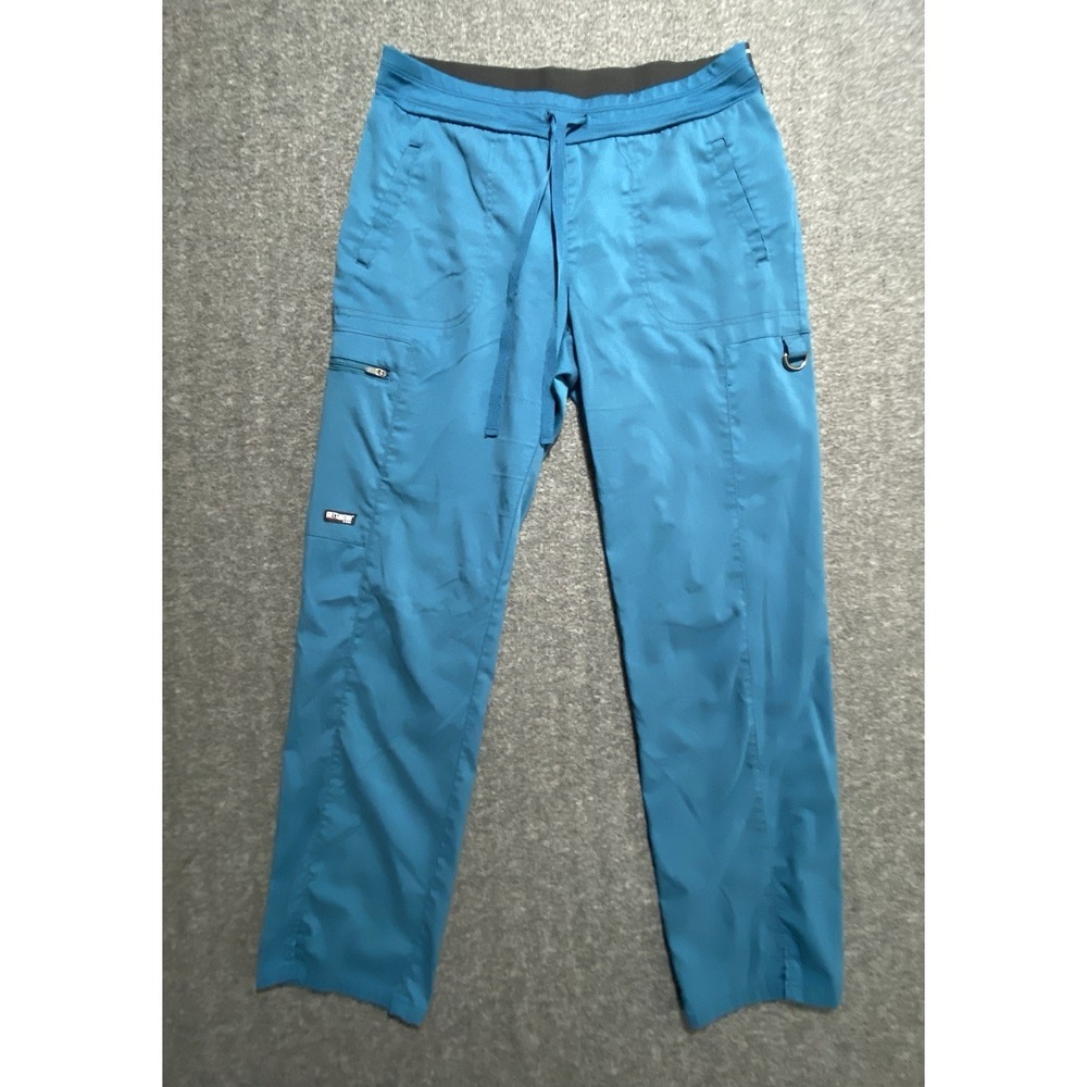 Greys Anatomy Kim Scrub Pants Womens Small Tall Teal Cargo Straight GRSP500P